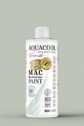 Ihlamur Yeşili Aquacool Trend MAC Boya – 500ml – 607 